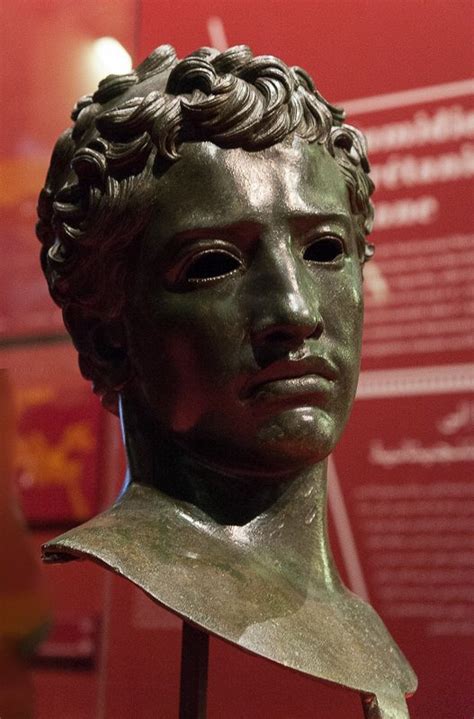 A Bronze Bust Of Juba Ii King Of Numidia And Mauretania Ca 25 Bc