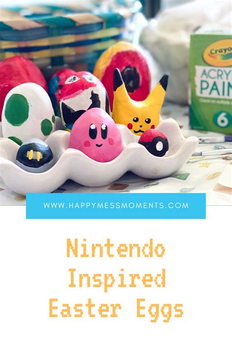 Diy Nintendo Easter Eggs Using Molding Clay Happy Mess Moments In