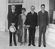 President Calvin Coolidge With His Family At The White House History ...
