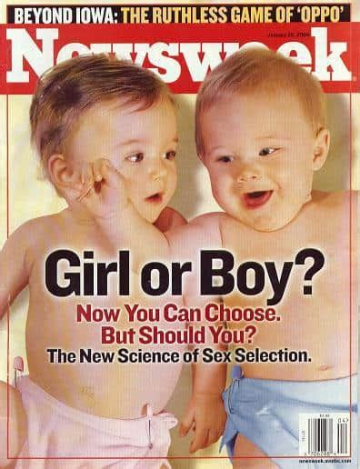 Newsweek Article Of Gender Selection Famlii