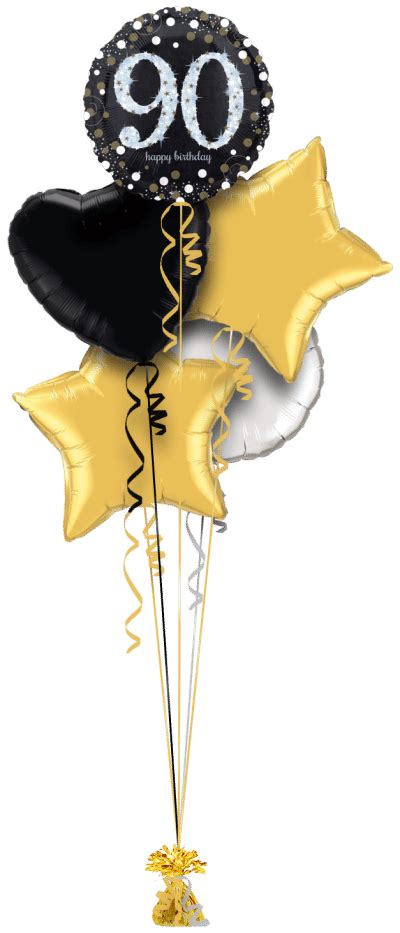 Glimmer Confetti 90th Birthday Balloon Delivery Balloon Monkey