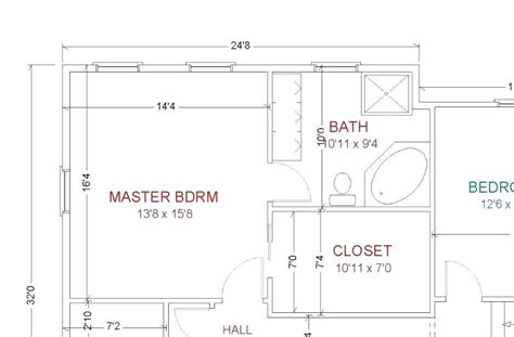 18 Delightful Master Bedroom And Bathroom Floor Plans House Plans