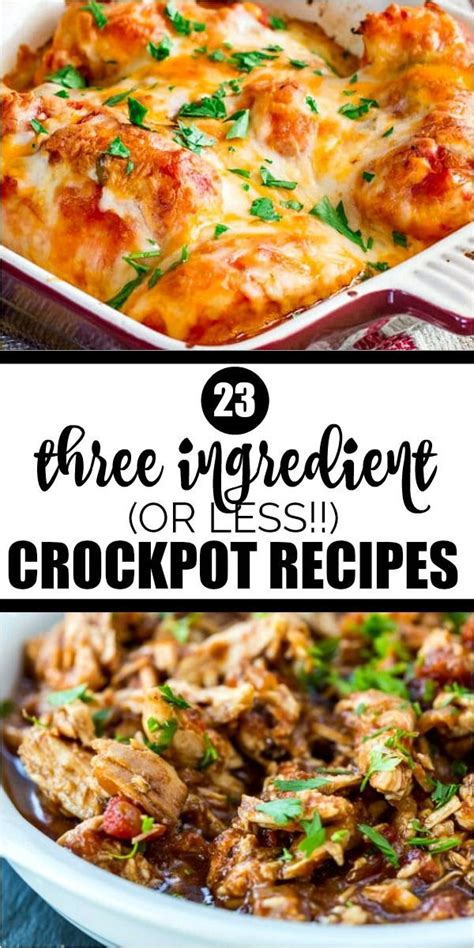 Love your crock pot for easy meals? These three ingredient ...