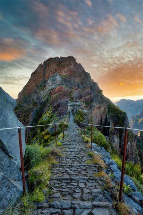 Pico Arieiro To Ruivo Hike On Madeira Portugal Stock Image Image Of Outdoors Hiking