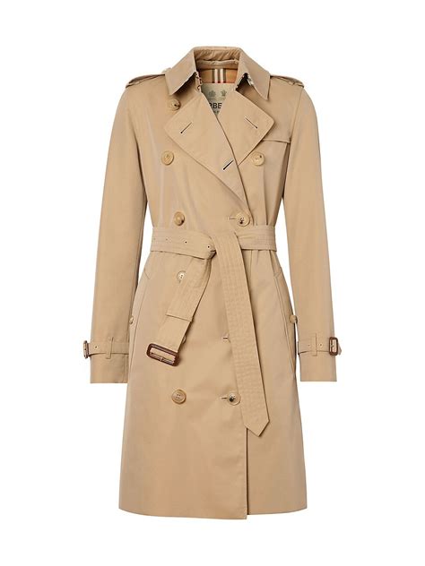 Burberry Kensington Belted Trench Coat Camel Editorialist
