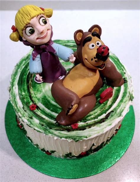 Masha And The Bear Decorated Cake By Majka Maruška Cakesdecor