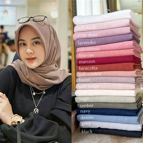 Jual Paris Premium Daily Hijab Paris Segiempat Kerudung Segi Empat