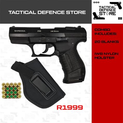 Ppq 9mm Blank Gun Replica Black Tactical Defence Store