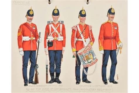 1st Bn The Duke Of Cambridges Own Middlesex Regiment Colour