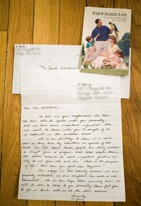 unusual letter  received  unusual letter