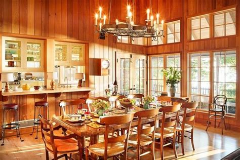 cozy  inviting country style dining rooms