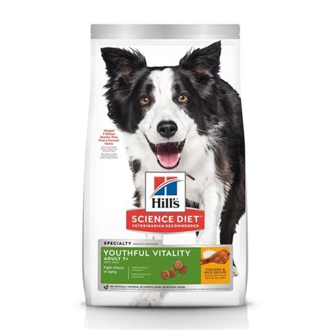 So we switched to hills science plan puppy. Hill's Science Diet Adult 7+ Youthful Vitality Senior Dry ...