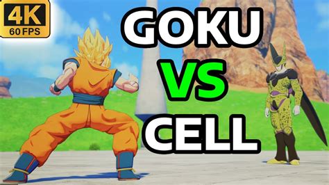 Goku Vs Cell Full Fight 4k 60fps Dragon Ball Z Kakarot Ps5 Youtube