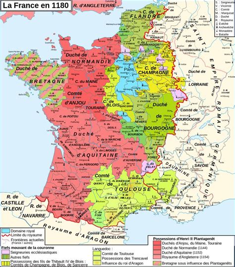 Filemap France 1180 Frsvg French History European History British