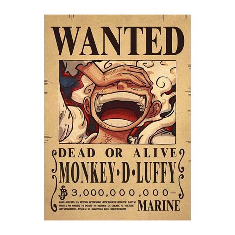 Monkey D Luffy Wanted Poster One Piece Free Shipping Vrogue Co