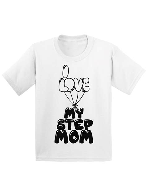 Awkward Styles Cute Shirt For Girls Best Mom I Love My Step Mom Shirt