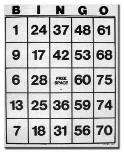 G955 Extra Jumbo Bingo Cards 10 X 13 Set Of 100