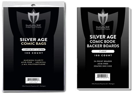 1000 Silver Comic Bags And Boards New Acid Free Max Archival Comic Book