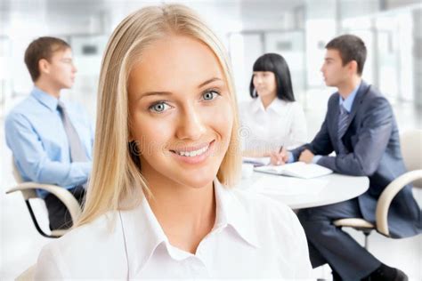 Portrait Of Attractive Business Woman Stock Photo Image Of Colleague