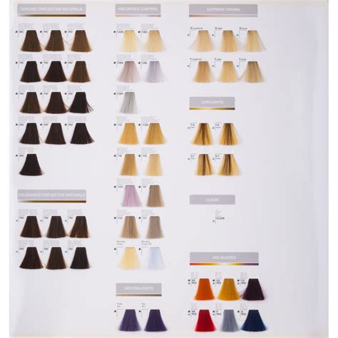 Goldwell Permanent Hair Color Chart Goldwell Topchic Hair Color Chart