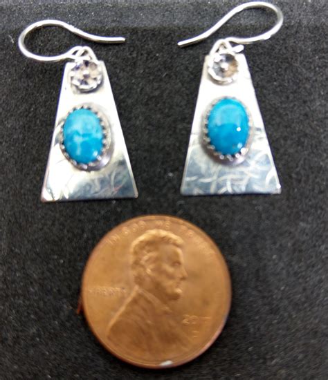 Kingman Turquoise Earrings Free Shipping Etsy