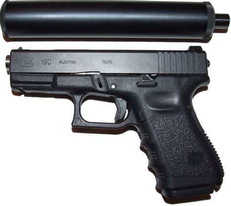 Glock 17 Pistol Silencer Weapon Weapon Png Download 672600 Free