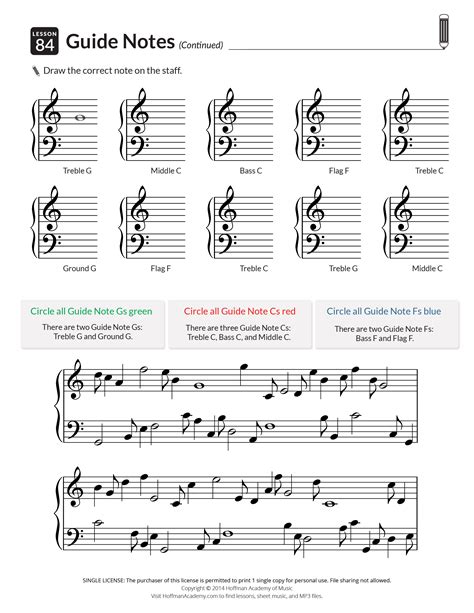 Piano Worksheets For Beginners Printable Free Printable Templates