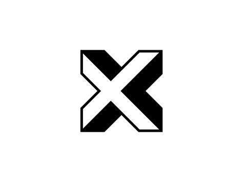 X Logo Mark By Tornike Uchava On Dribbble
