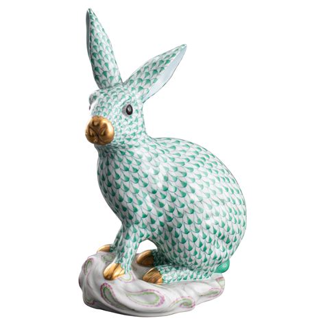 Herend Porcelain Rabbit At 1stdibs