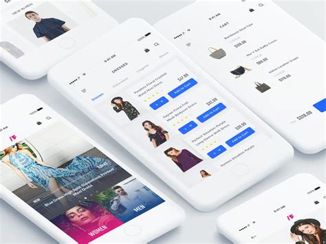 The bread and butter for any mobile app today. Free Fashion App UI Kit - Mockup Free Downloads