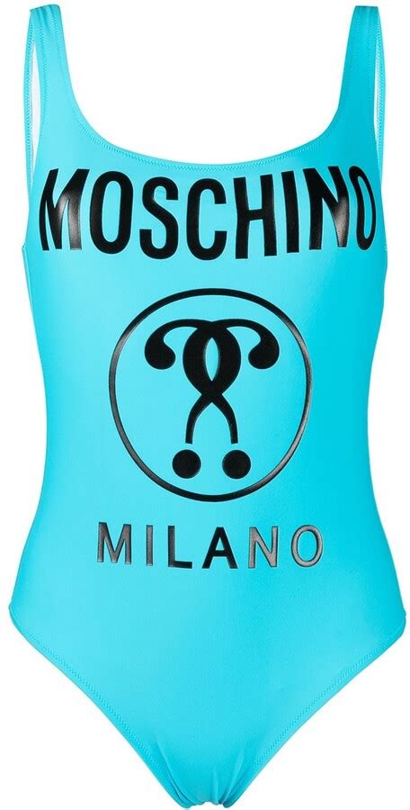 moschino double question mark swimsuit shopstyle