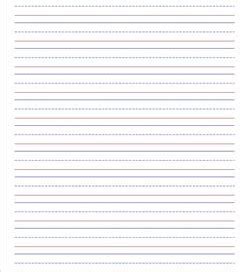 First Grade Writing Paper - Lined Paper with Boxes for Pictures