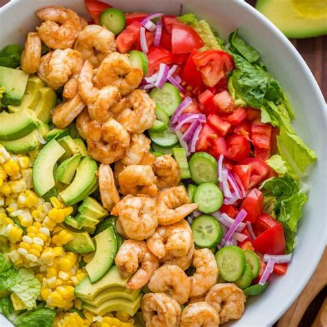I love those little salty bites of bacon in there and then so much avocado with healthy alternative to the creamy chicken salad you see normally but. Salad Archives - NatashasKitchen.com | Shrimp avocado ...