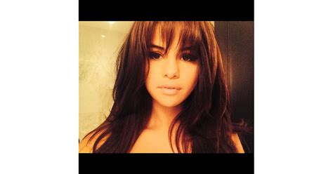 Selena Gomez With A Fringe Selena Gomez Just Got The Haircut Youve