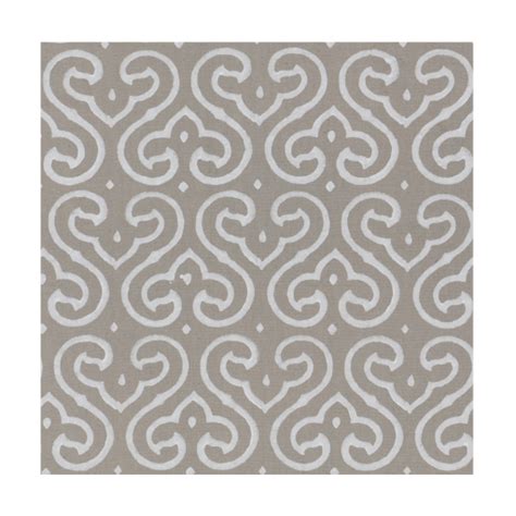 White on Gray Ivy Blockprint Fabric | Block printing fabric, Fabric, Madeline weinrib