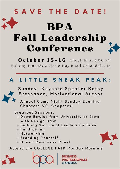 Fall Leadership Conference Iowa Bpa State Association