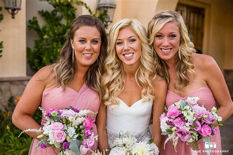 A Bride Poses With Her Sisters San Diego Photography