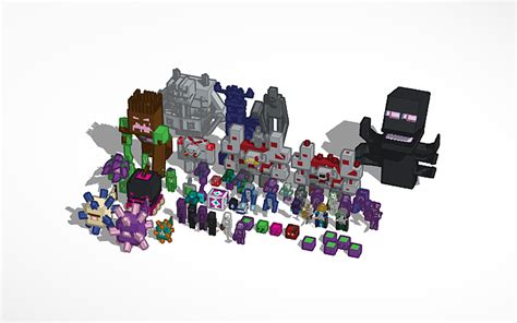 3d Design Minecraft Dungeons Mob Collection Tinkercad