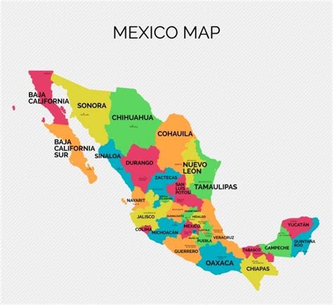 Entidades Federativas De Mexico Con Su Capital