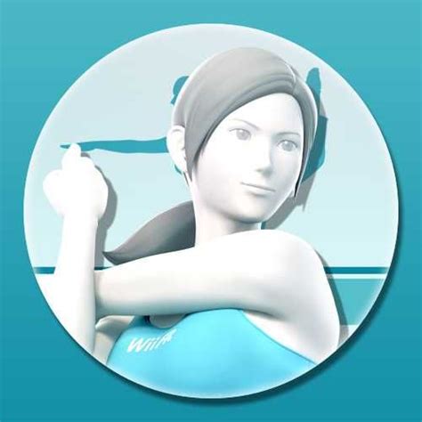 A Woman With A Towel On Her Head Is Sitting In A Blue Ball And Holding A Tennis Racket