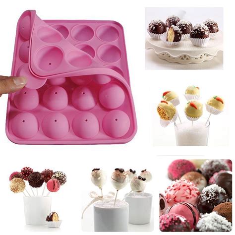 Took cakes out when no longer jiggling but both are dry. Silicone Mold Lollipop tray - EZKitchenz | Cake pop molds, Cake pops how to make, Cake pop maker