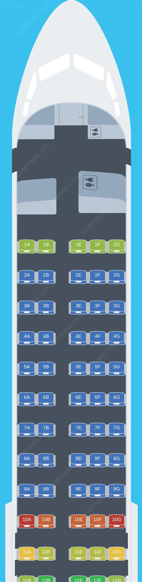 Seat Map Ratings Of Alliance Airlines Fokker F100