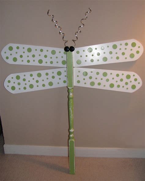 Dragonfly Made With A Wooden Spindle And Ceiling Fan