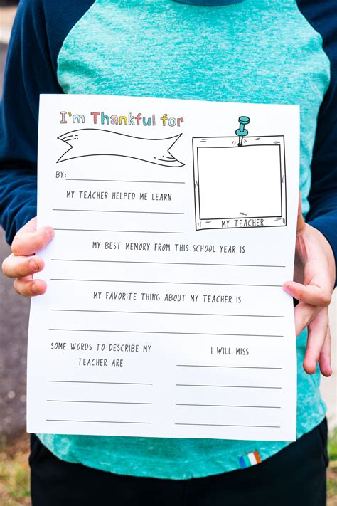 Free Printable Teacher Appreciation Questionnaire T
