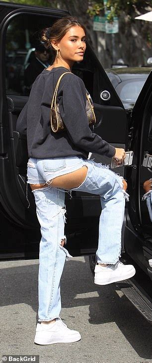 Madison Beer Flashes Her Derriere In Ripped Jeans And Tasmanian Devil