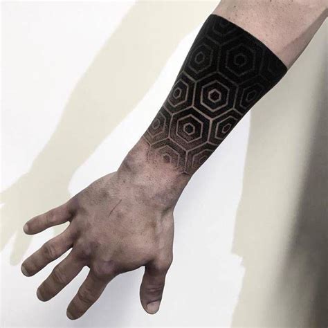 Bold And Beautiful Black Geometric Tattoos