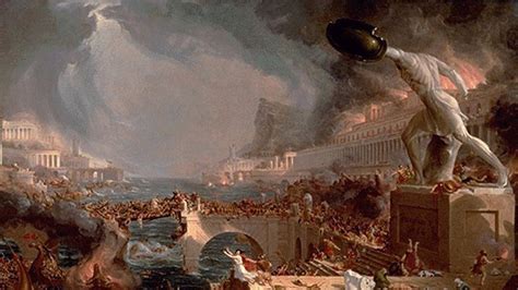 This Is A Picture Of The Fall Of Rome Romulus Ended Rome Ancient Rome