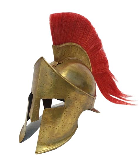 Buy King Leonidas Spartan Helmet With Red Plume ~ 300 Movie Warrior