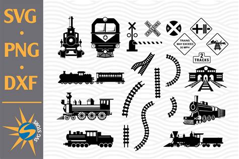 Train Silhouette Svg Png Dxf Digital Files Include By Svgstoreshop