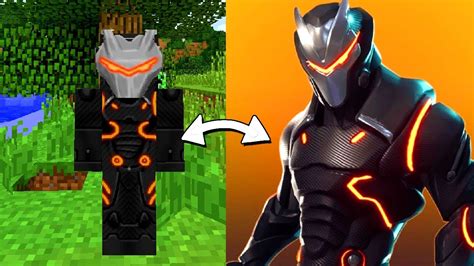 Minecraft Fortnite Omega Transformed Into A Minecraft Skin Fortnite